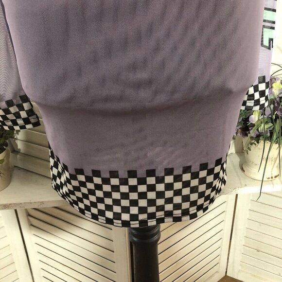General Motors Corvette Graphic Mini Bodycon Dress Purple M - Picture 12 of 12